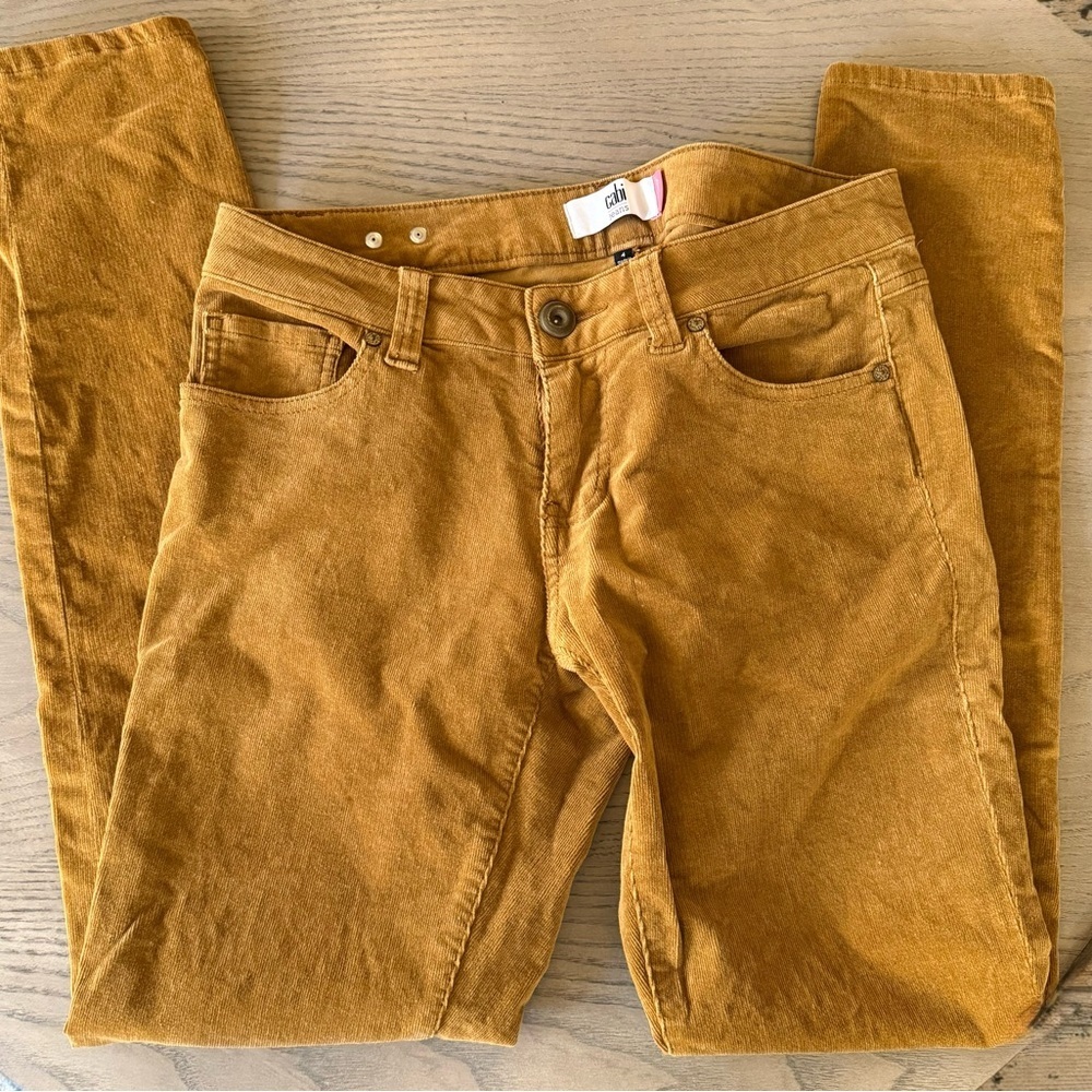 Cabi Corduroy Rust Jeans – Size 4 - Picture 2 of 4